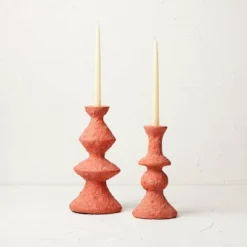 Short Clay Taper Candle Holder Red - Opalhouse™ Designed With Jungalow™ -Opalhouse GUEST 030eda6c 85df 45b9 bbc4 07bae42656d4 1