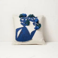 Floral Watering Pitcher Square Throw Pillow With Tassels - Opalhouse™ Designed With Jungalow™ 3 Floral Watering Pitcher Square Throw Pillow With Tassels - Opalhouse™ Designed With Jungalow™ -Opalhouse GUEST 0906edd7 8f87 4cf0 bdf8 6d27a8556060