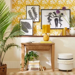 Idris Flower Wallpaper Pharaoh Gold - Opalhouse™ Designed With Jungalow™