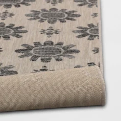 Dark Daisy Outdoor Rug Black - Opalhouse™ 2 Dark Daisy Outdoor Rug Black - Opalhouse™ -Opalhouse GUEST 2361835e c528 4e8b a801 5b5e7b52de57