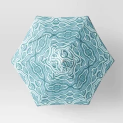 7.5'x7.5' Decorative Trim Scalloped Outdoor Market Umbrella Blue - Opalhouse™ Designed With Jungalow™ 2 7.5'x7.5' Decorative Trim Scalloped Outdoor Market Umbrella Blue - Opalhouse™ Designed With Jungalow™ -Opalhouse GUEST 3480178a 70b9 4096 bef0 b5fe8b7a355b