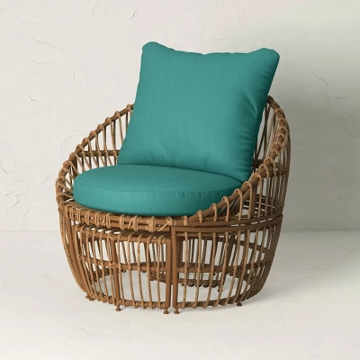 Topanga Club Chair with Ottoman - Blue/Brown - Opalhouse™ designed with Jungalow™ Topanga Club Chair With Ottoman - Blue/Brown - Opalhouse™ Designed With Jungalow™ -Opalhouse GUEST 7d411222 8a81 4acc 95e3 d64be1f9f52c