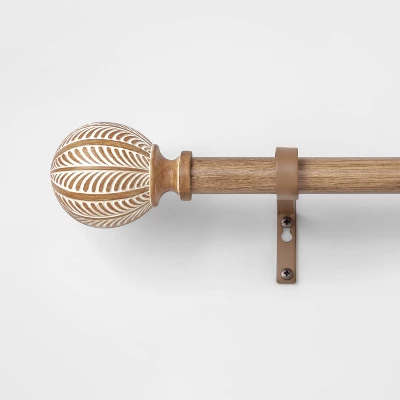 Carved Light Woodtone Ball Curtain Rod Natural - Opalhouse™ Carved Light Woodtone Ball Curtain Rod Natural - Opalhouse™ -Opalhouse GUEST 7e070734 076e 44dc 94e6 de22767e0af4