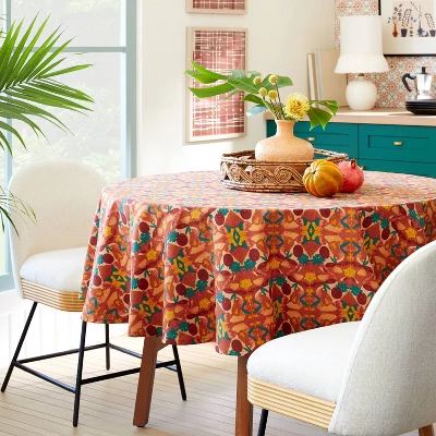 70" Cotton Calling In The Abundance Round Tablecloth with Tassels - Opalhouse™ designed with Jungalow™ 70" Cotton Calling In The Abundance Round Tablecloth With Tassels - Opalhouse™ Designed With Jungalow™ -Opalhouse GUEST 8f2ca633 6abf 41e0 bc9a f8d11471c037
