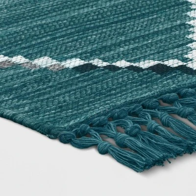 5' x 7' Soft Moroccan Tapestry with Double Knot Fringe Woven Outdoor Rug Teal - Opalhouse™ 5' X 7' Soft Moroccan Tapestry With Double Knot Fringe Woven Outdoor Rug Teal - Opalhouse™ -Opalhouse GUEST 997dcd8d cab4 4f9a ac65 0ee138b4016b
