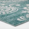 Vintage Medallion Outdoor Rug Turquoise - Opalhouse