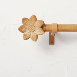 Flower Faux Wood Curtain Rod Natural Wood - Opalhouse™ Designed With Jungalow™ 3 Flower Faux Wood Curtain Rod Natural Wood - Opalhouse™ Designed With Jungalow™ -Opalhouse GUEST c5b5a613 8f9b 4e84 9eff 5ca6e3369a7b