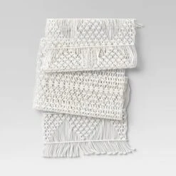 Cotton Macrame Runner White - Opalhouse™ -Opalhouse GUEST c5fab824 fe39 4973 9dab 7f6bd6fcfb15
