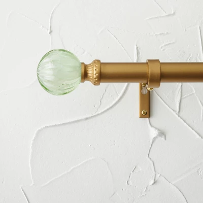 Faux Jade Ball Curtain Rod Brass - Opalhouse™ designed with Jungalow™ Faux Jade Ball Curtain Rod Brass - Opalhouse™ Designed With Jungalow™ -Opalhouse GUEST d7507ef0 fa5a 4b13 920f 0c72746f2e61