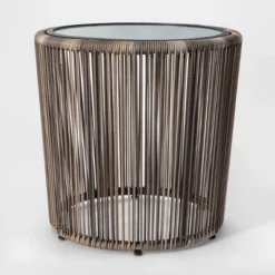 Latigo 3pc Rattan Patio Chat Set, Outdoor Furniture Set - Gray/Brown - Opalhouse™ -Opalhouse GUEST d8cebc9c de65 46b7 835c a1ae4a0dd376