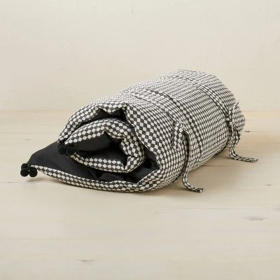 Woven Textured Lounge Pillow Dark Gray/Off-White - Opalhouse™ designed with Jungalow™ Woven Textured Lounge Pillow Dark Gray/Off-White - Opalhouse™ Designed With Jungalow™ -Opalhouse GUEST f4bac32e 8f85 4c24 9a63 9fff4fed25c2