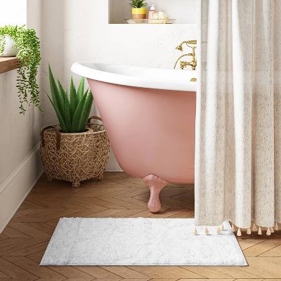 Floral Bath Rug True White - Opalhouse™ Floral Bath Rug True White - Opalhouse™ -Opalhouse GUEST f9aaec36 7b91 4180 b7fe 4aff7b31efe4